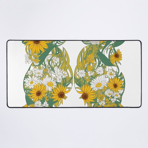 Item preview, wonderful sunflowers with branches and white flowers summer and spring style designed and sold by Carlos Gudino.