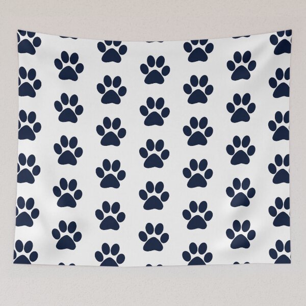 Item preview, Navy Paw Print designed and sold by -designsbymeg-.