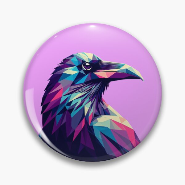 Item preview, Low Poly Raven Pop Art designed and sold by pseudosiren.