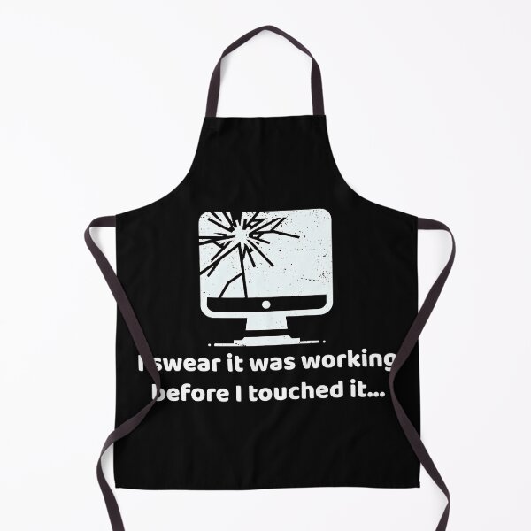 Item preview, Tech Trouble Humor - Working Before I Touched It Computer Design designed and sold by MnDShirts.