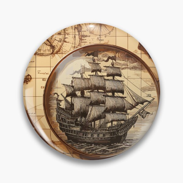 Item preview, Treasure Trails: Sepia Pirate Exploration designed and sold by Artaverse.