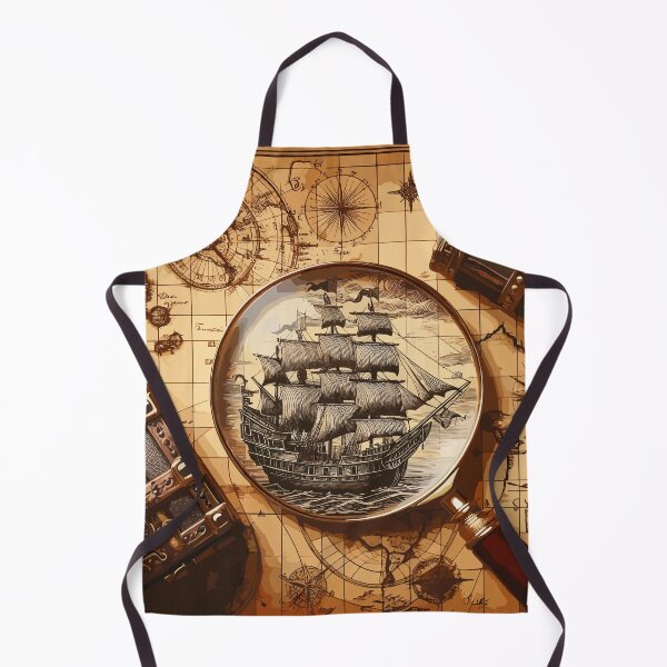 Item preview, Treasure Trails: Sepia Pirate Exploration designed and sold by Artaverse.