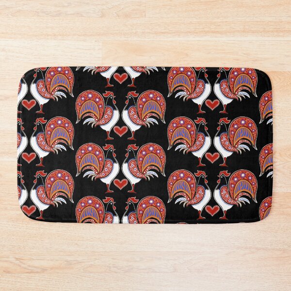 Item preview, Easter, folk roosters and spring flowers designed and sold by Hennagirl.