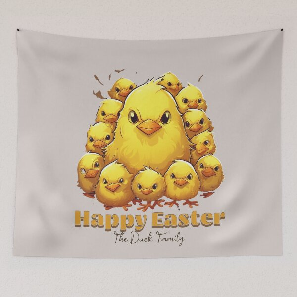 Item preview, Happy easter duck family - Colored easter eggs - Eggcellent - Bad easter bunny - Pagan easter - Easter egger designed and sold by JansenGS.
