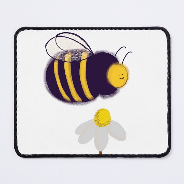Item preview, Cute happy bee with daisy designed and sold by SahudiDesigns.