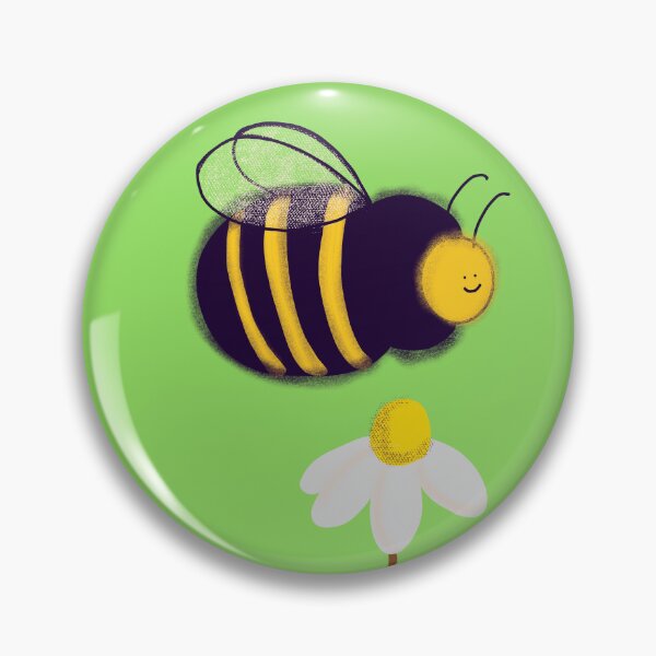 Item preview, Cute happy bee with daisy designed and sold by SahudiDesigns.