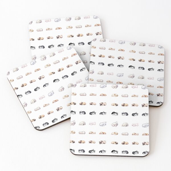 Item preview, Sleeping puppies - sticker bundle, stickers - 16 pieces designed and sold by sabantha.