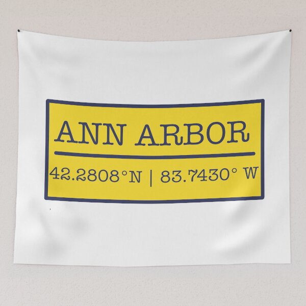 Item preview, Ann Arbor Coordinates U of M Blue and Maize designed and sold by RBCreationsinMI.