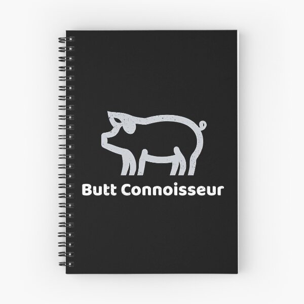 Artikelvorschau, BBQ-Humor – Pork and Puns Butt Connoisseur Design entworfen und verkauft von MnDShirts.