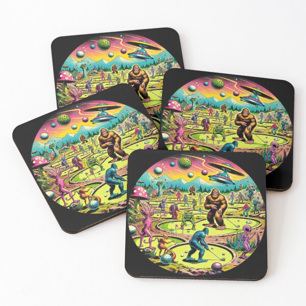 Item preview, Intergalactic Golf | Bigfoot And Aliens | Ufo | Believe designed and sold by ShopCoolStop.