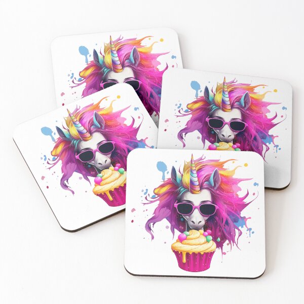 Item preview, Unicorn Eating a Cupcake, Rainbow Colorful Unicorn designed and sold by TyGuySupply.