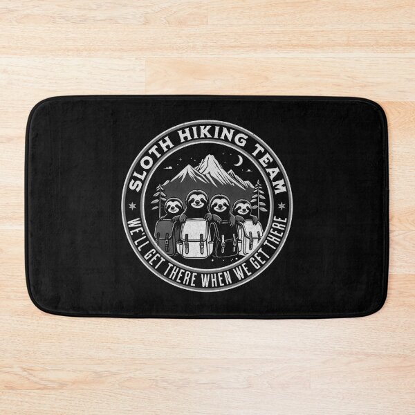 Item preview, Sloth Hiking Team Black and White - Slow Hiking Quote designed and sold by greenwhite25.