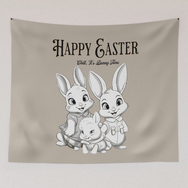 Item preview, Happy Easter,chill its bunny time - Colored easter eggs - Eggcellent - Bad easter bunny - Pagan easter - Easter egger designed and sold by JansenGS.