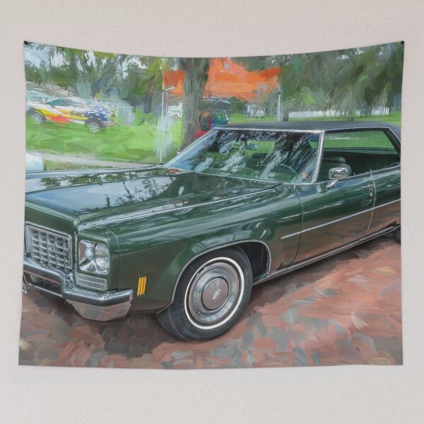 Item preview, 1972 Dark Green Oldsmobile 98 Hardtop X116 designed and sold by RichFrancoCars.