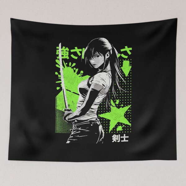 Item preview, Strength in Beauty - Fierce Warrior Emblem (Green) designed and sold by Sir Meow Meow.