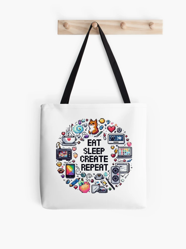 Thumbnail 1 of 2, Tote Bag, "Creative Routine" designed and sold by Isai-64v16.