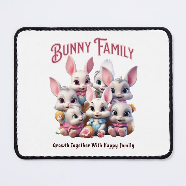 Item preview, Bunny family - Colored easter eggs - Eggcellent - Bad easter bunny - Pagan easter - Easter egger designed and sold by JansenGS.