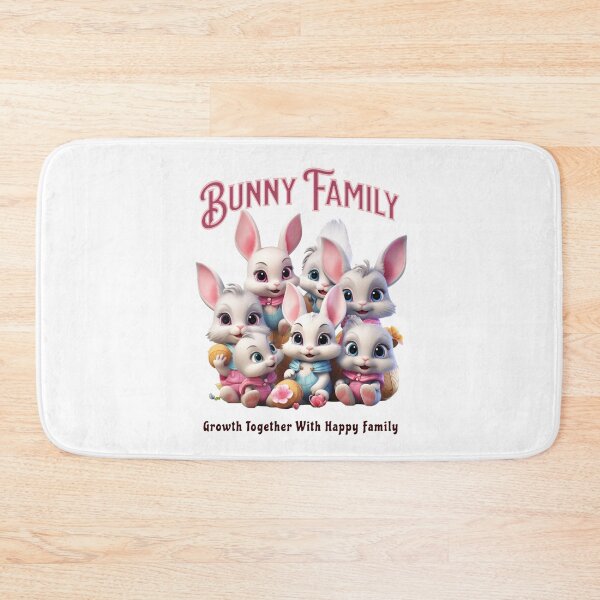Item preview, Bunny family - Colored easter eggs - Eggcellent - Bad easter bunny - Pagan easter - Easter egger designed and sold by JansenGS.