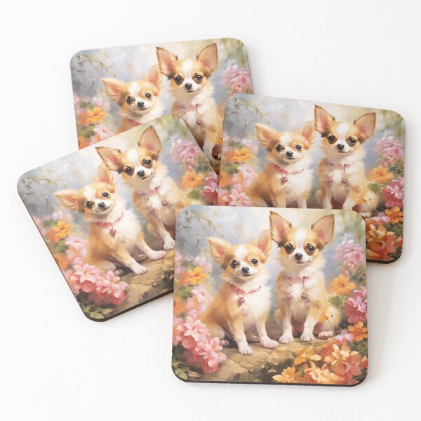 Item preview, Chihuahuas in a Flower Garden (watercolor) designed and sold by Samuelsboro.
