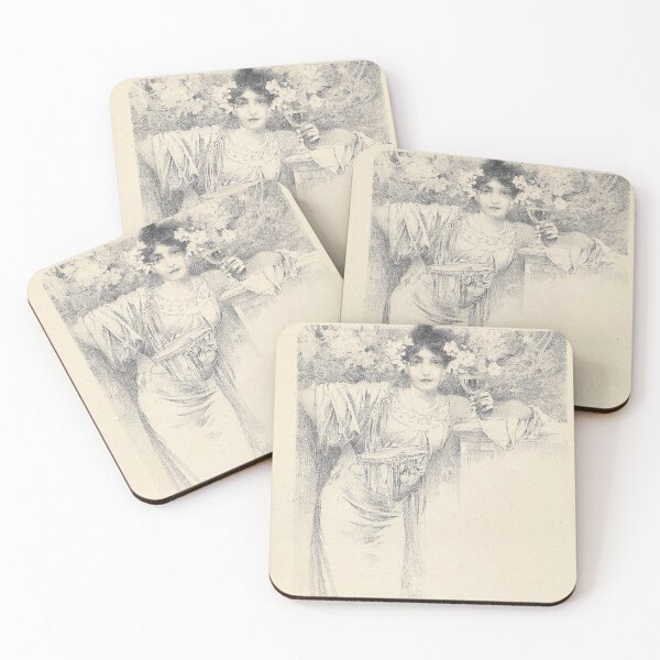 Item preview, Menu Cards no. 3 (From a set of Four), by Alphonse Mucha. HIGH DEFINITION designed and sold by MINDTHECHERRY.