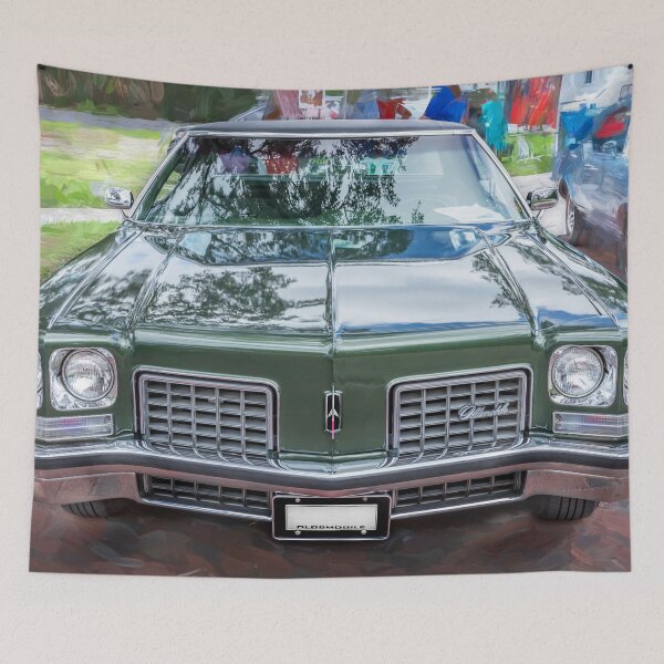 Item preview, 1972 Dark Green Oldsmobile 98 Hardtop X114 designed and sold by RichFrancoCars.