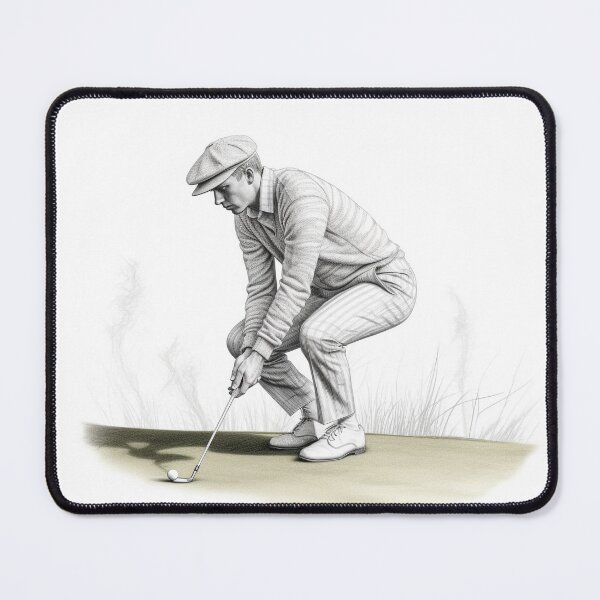 Item preview, Golf player with mini clubs designed and sold by hhh-art.
