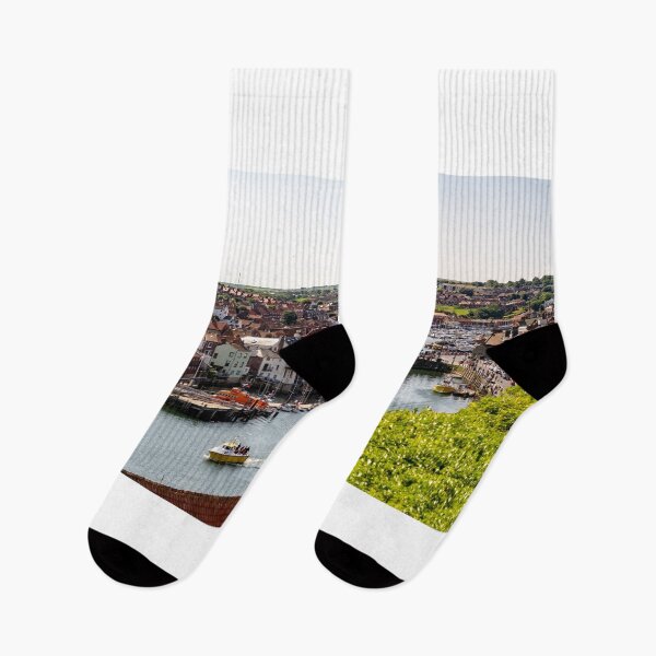 Item preview, View over Whitby harbour designed and sold by yackers1.