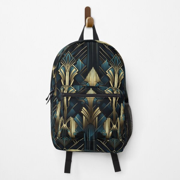 Item preview, Seamless pattern in art deco style. Dark blue background designed and sold by Ekalininart.