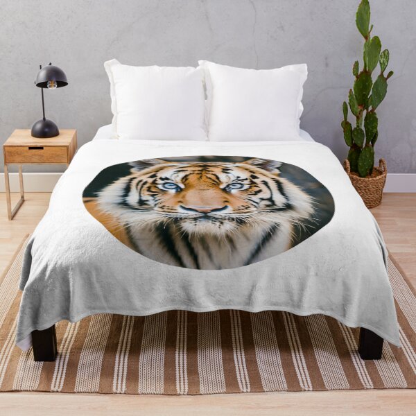 Item preview, Blue-Eyed Siberian Tiger  designed and sold by CharmStudio.