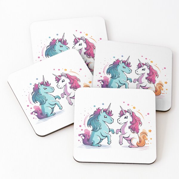 Item preview, Rainbow Unicorn Twins designed and sold by TyGuySupply.