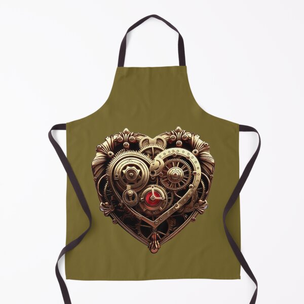Item preview, Golden steampunk heart art love designed and sold by fansyartdesign.