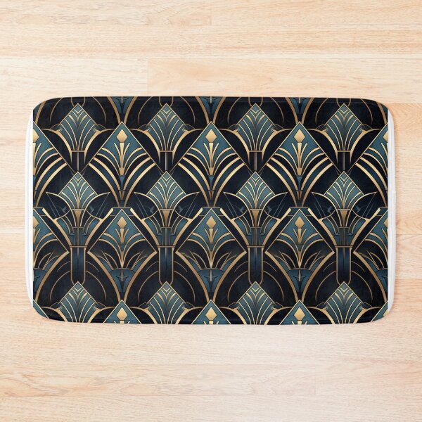 Item preview, Seamless patterSeamless pattern in art deco style. Black background  designed and sold by Ekalininart.
