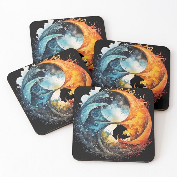 Item preview, Water and Fire Yin-Yang designed and sold by Jemimo.
