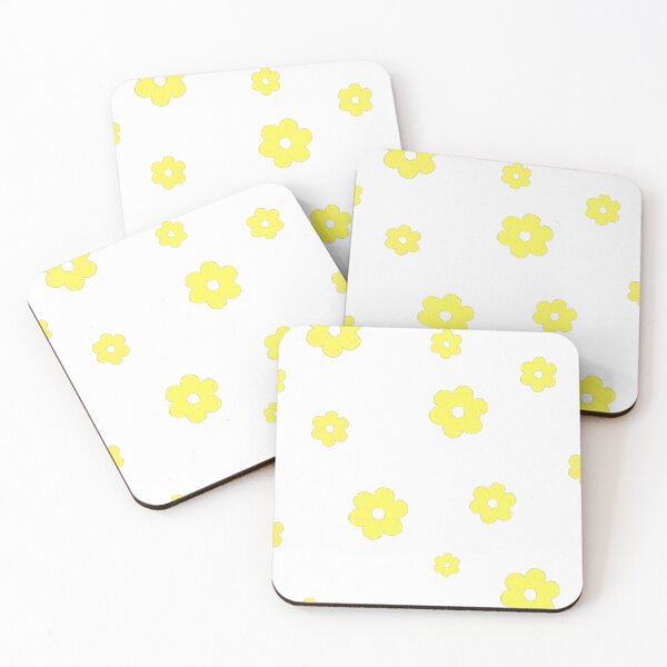 Item preview, yellow hippie flower designed and sold by EmilysCozyCards.