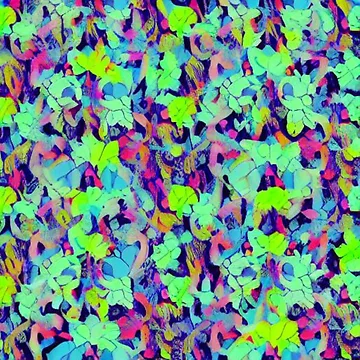 Artwork thumbnail, Abstract Colorful Floral Pattern by calibrit