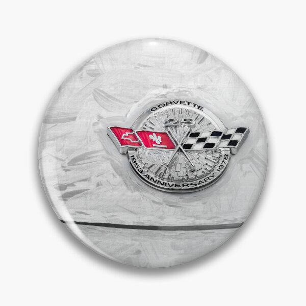 Item preview, 1978 Silver 25th Anniversary Corvette Hood Ornament C3 X100 designed and sold by RichFrancoCars.