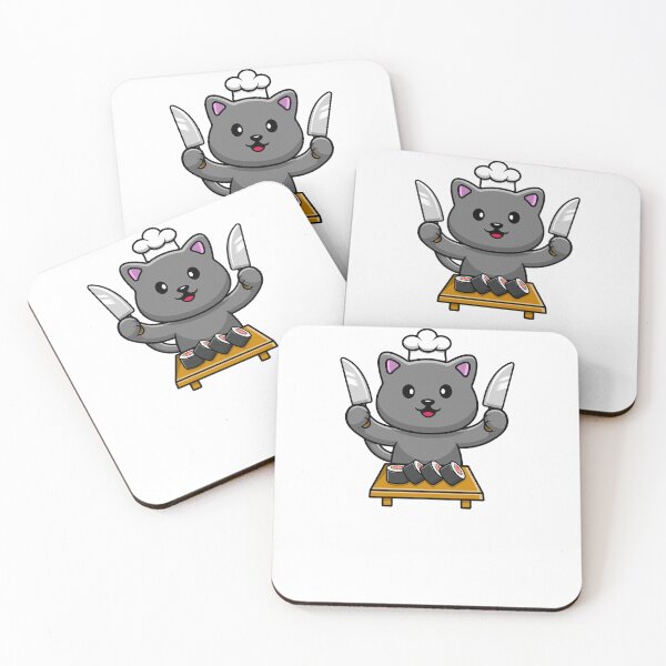 Item preview, Cat Eating Sushi Funny Art designed and sold by maypp.