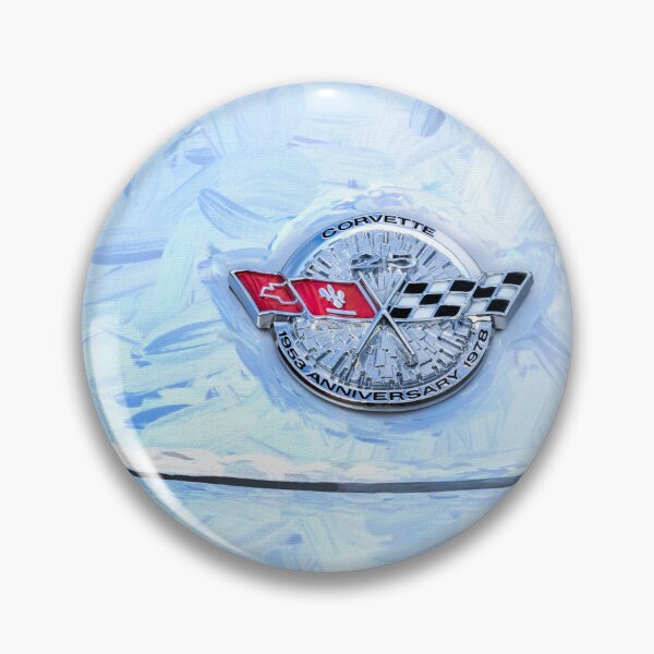 Item preview, 1978 Silver 25th Anniversary Corvette Hood Ornament C3 X102 designed and sold by RichFrancoCars.