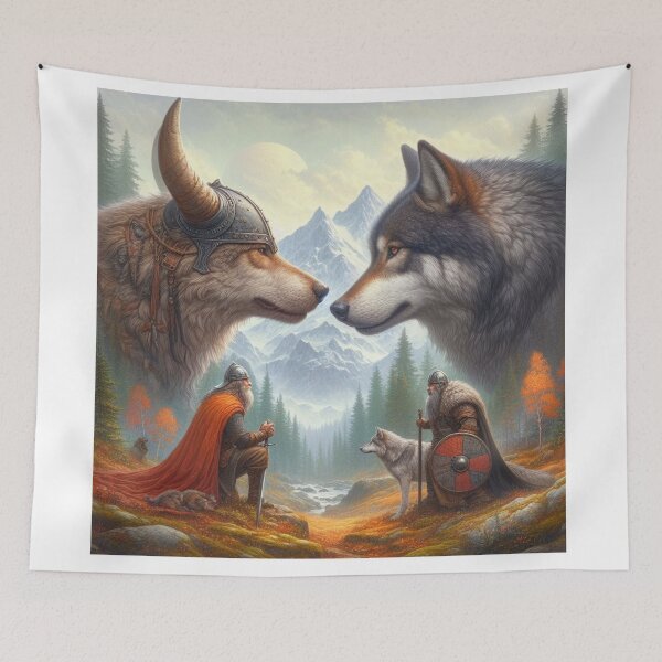 Item preview, Wikinger & Wolf designed and sold by pikeArt-Gallery.