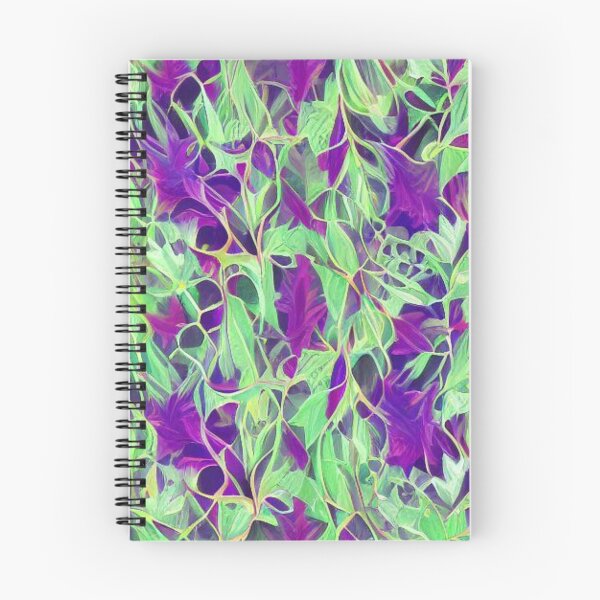 Item preview, Abstract Green and Purple Leaf Pattern designed and sold by calibrit.