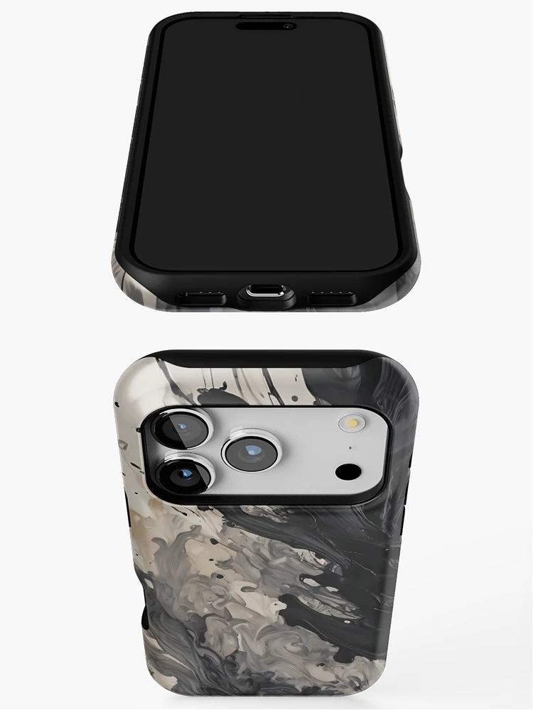 Thumbnail 3 of 4, iPhone Case, Ink Splatter Texture designed and sold by RemonMichel.