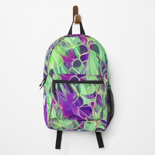Item preview, Abstract Green and Purple Leaf Pattern designed and sold by calibrit.