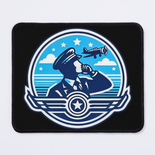 Item preview, Blue Skies Aviation Plane Pilot Emblem designed and sold by KayaJD.