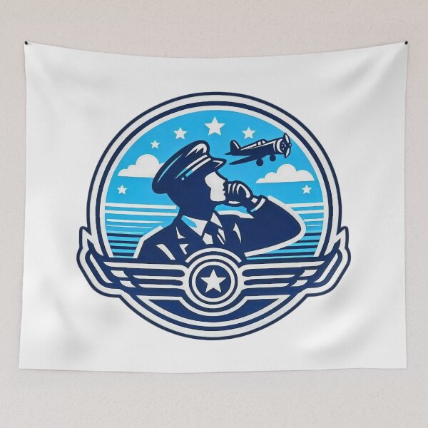 Item preview, Blue Skies Aviation Plane Pilot Emblem designed and sold by KayaJD.
