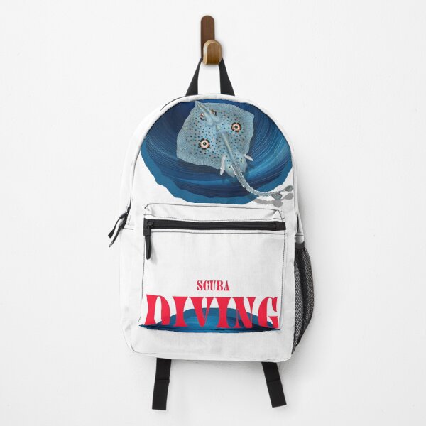 Item preview, Underwater Scuba Diving Design with blue Manta ready for Print. designed and sold by HEMRO.