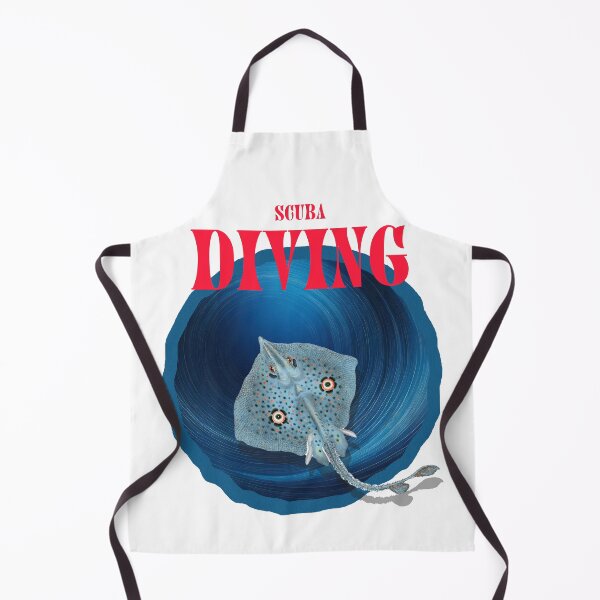 Item preview, Underwater Scuba Diving Design with blue Manta ready for Print. designed and sold by HEMRO.