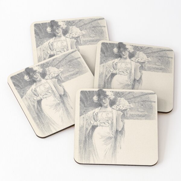 Item preview, Menu Cards no. 1 (From a set of Four), by Alphonse Mucha. HIGH DEFINITION designed and sold by MINDTHECHERRY.