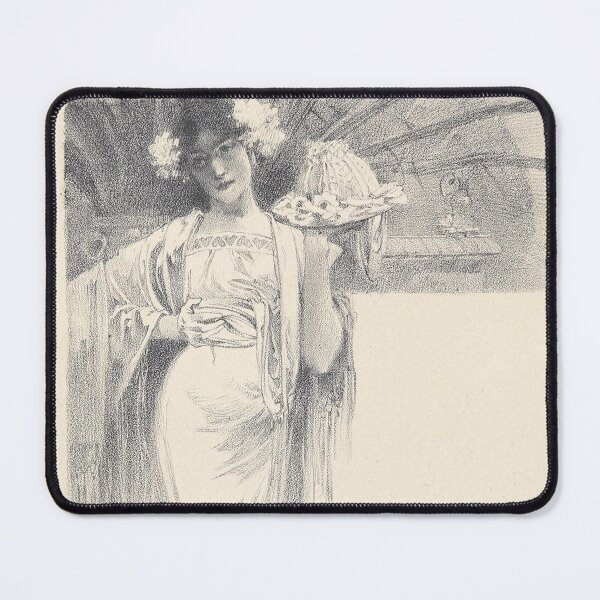 Item preview, Menu Cards no. 1 (From a set of Four), by Alphonse Mucha. HIGH DEFINITION designed and sold by MINDTHECHERRY.