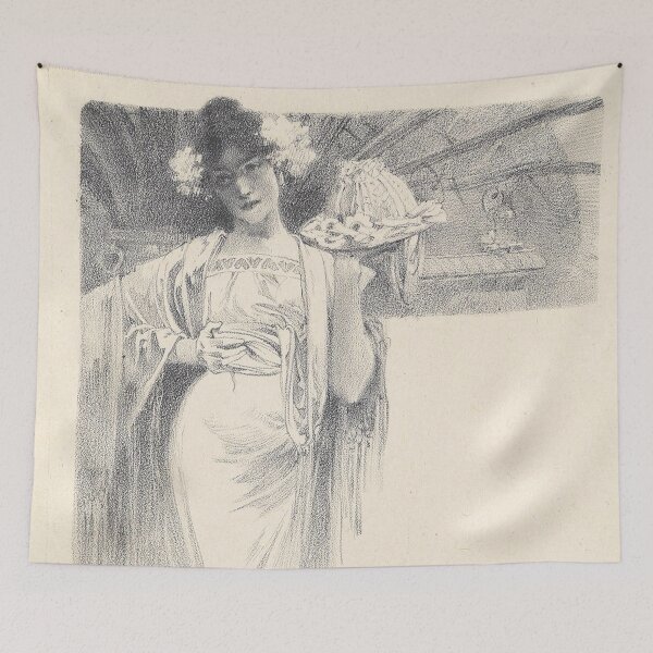 Item preview, Menu Cards no. 1 (From a set of Four), by Alphonse Mucha. HIGH DEFINITION designed and sold by MINDTHECHERRY.