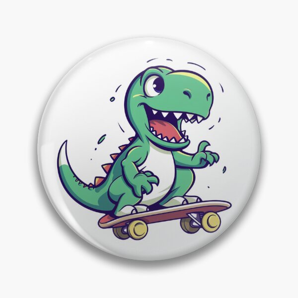 Item preview, Dinosaur Skateboarder, Dino Skater designed and sold by TyGuySupply.